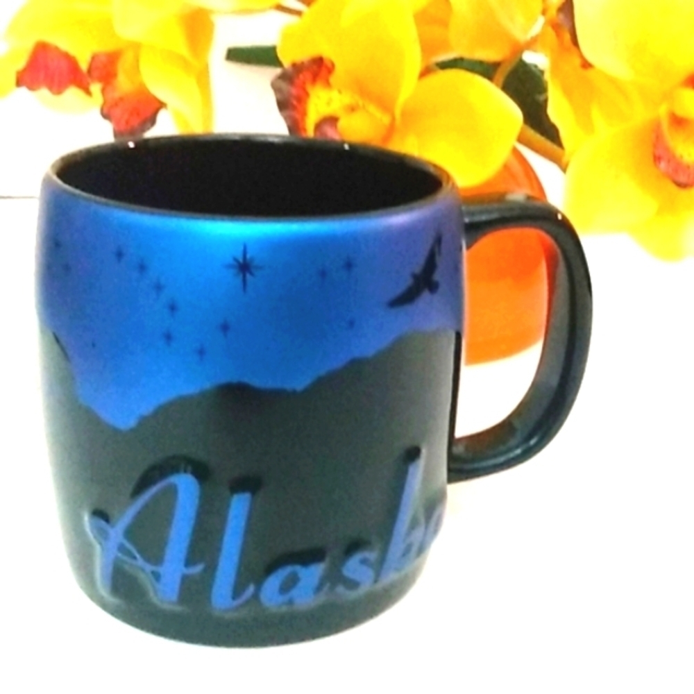 ALASKA MIDNIGHT SKY AMERICAWARE COFFEE MUG 20oz.